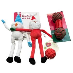 Dog Holiday Christmas Toy Set Bundle for your Pet NEW